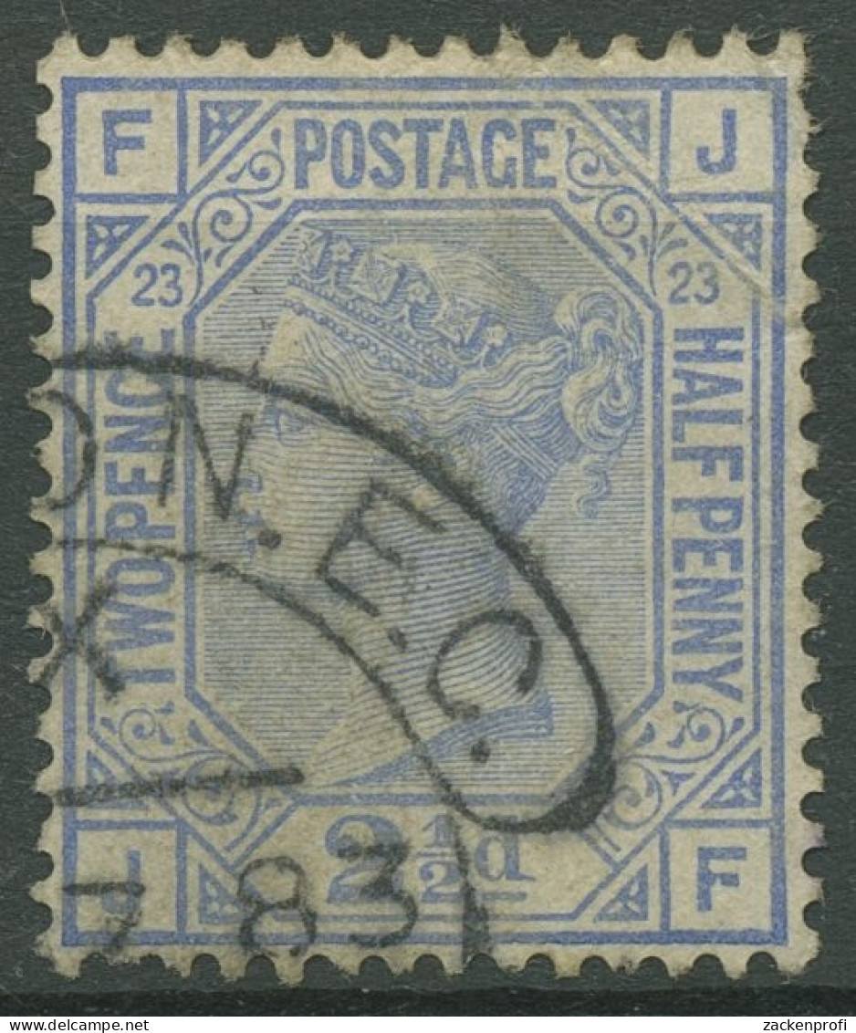 Großbritannien 1880 Victoria 2 1/2 Pence, 59 Platte 23 Gestempelt, Kl. Fehler - Oblitérés