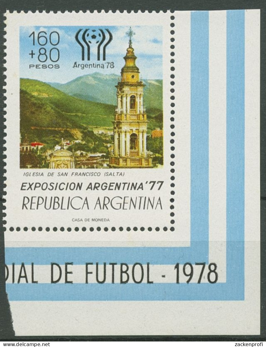 Argentinien 1978 Fußball-WM Kirche Von San Francisco 1322 Ecke Postfrisch - Nuovi