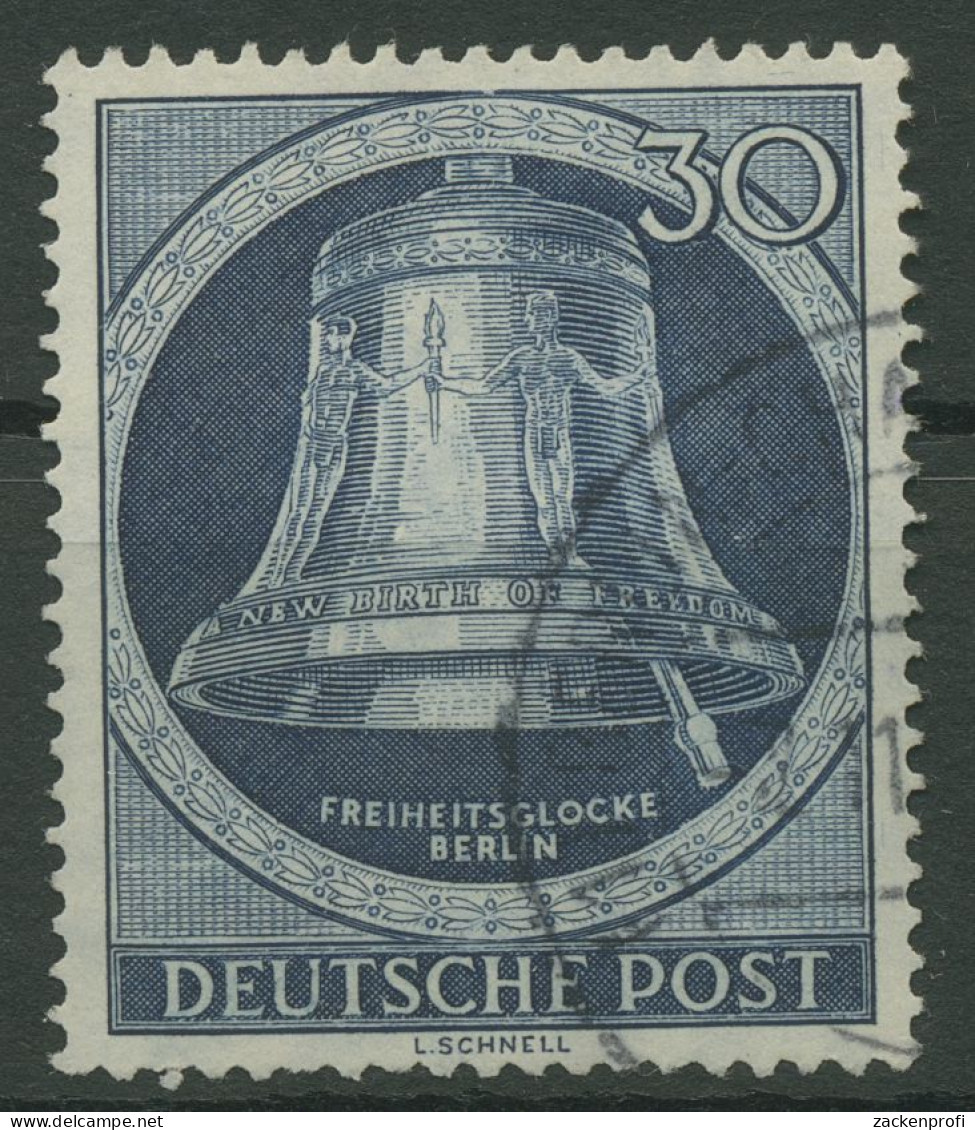 Berlin 1951 Freiheitsglocke Klöppel Rechts 85 Gestempelt, Zahnfehler (R19268) - Used Stamps