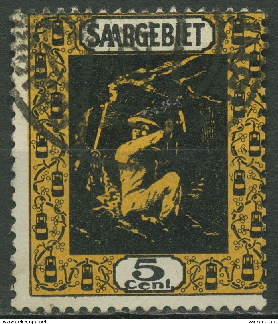 Saargebiet 1922 Bergmann 85 B Gestempelt - Gebraucht
