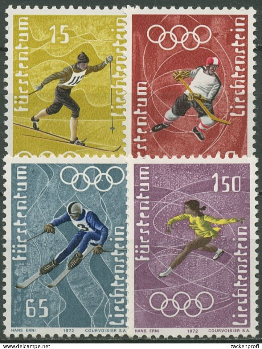 Liechtenstein 1971 Olympia Winterspiele Sapporo 551/54 Postfrisch - Unused Stamps