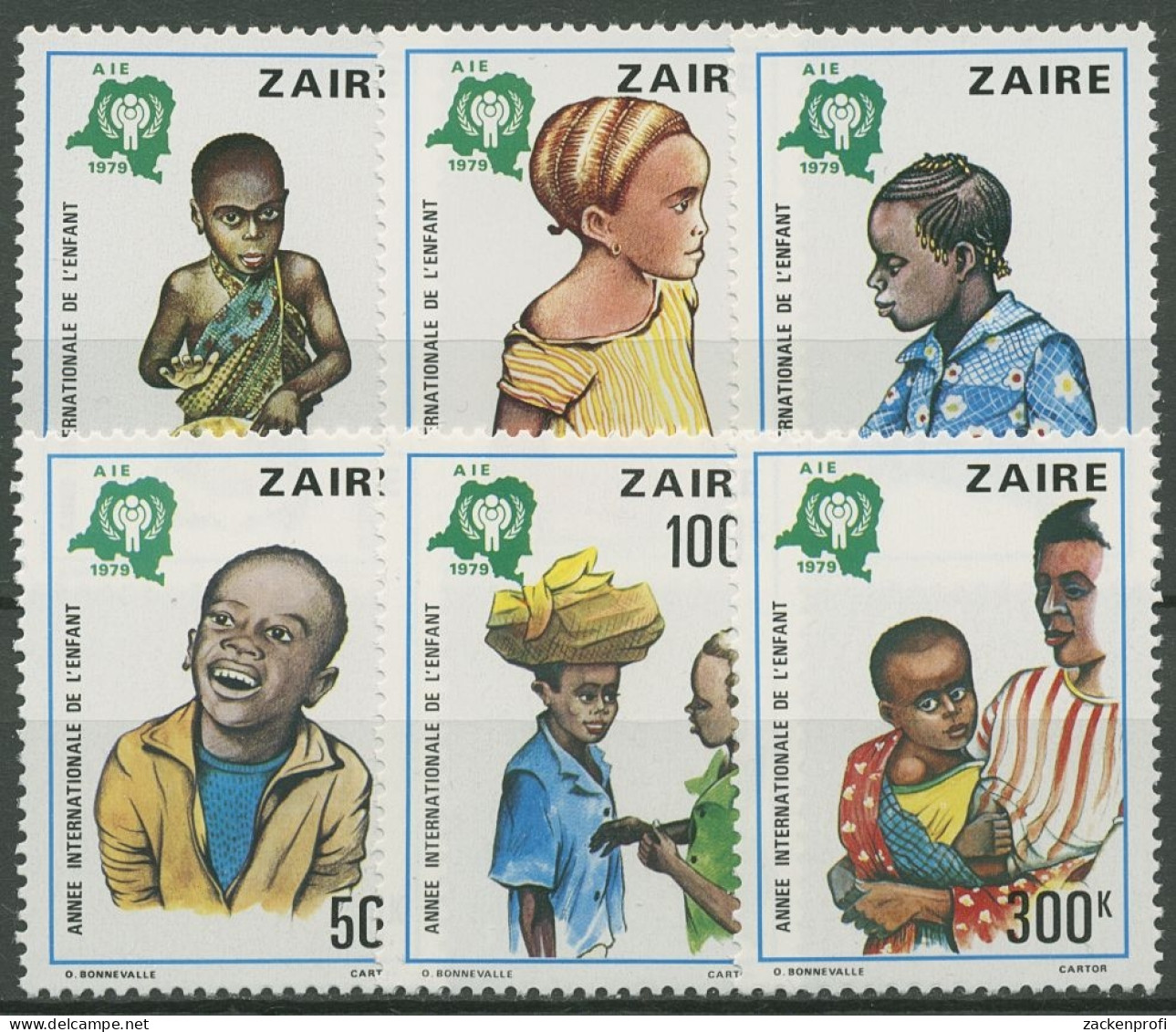 Kongo - Zaire 1979 Int. Jahr Des Kindes 613/18 Postfrisch - Neufs