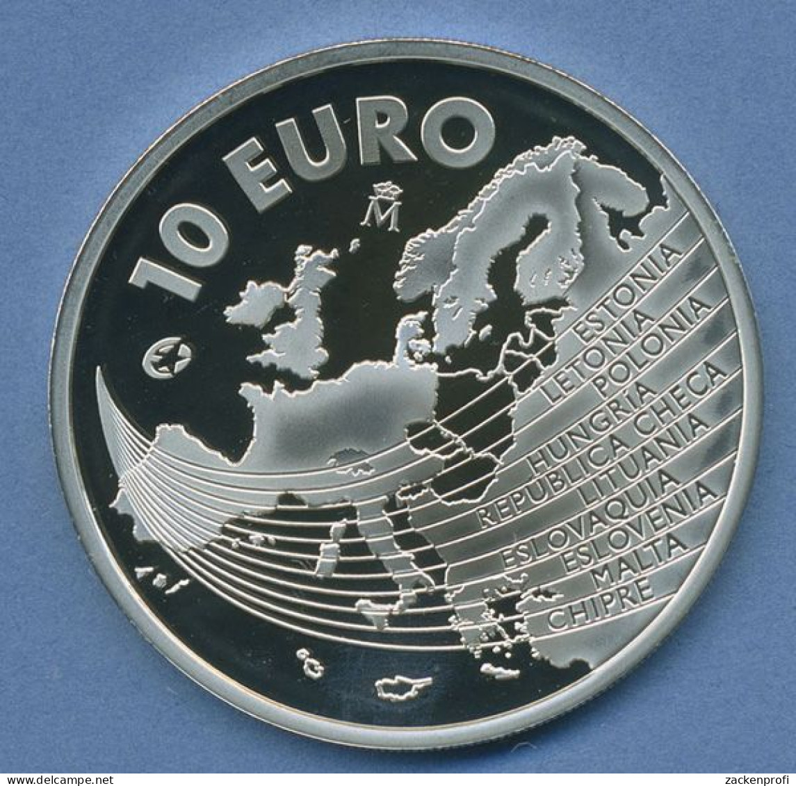 Spanien 10 Euro 2004 Europäische Union EU, Silber, KM 1099 PP (m4402) - Spanien