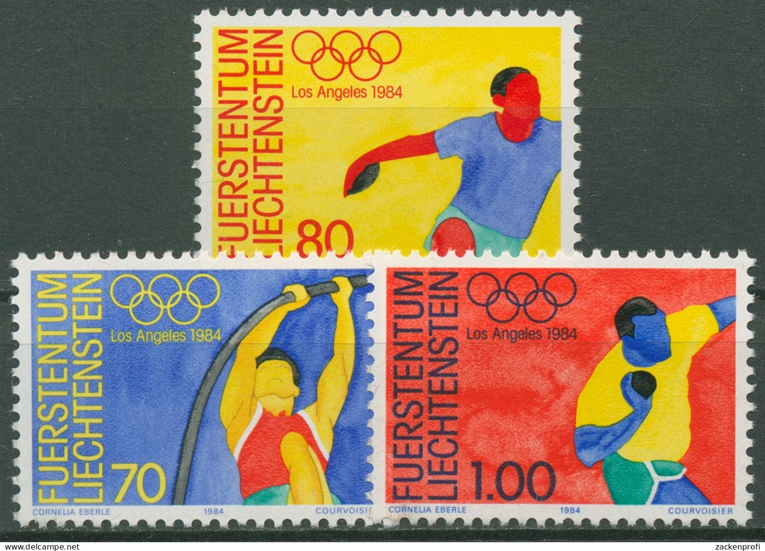 Liechtenstein 1984 Olympia Sommerspiele Los Angeles 846/48 Postfrisch - Unused Stamps