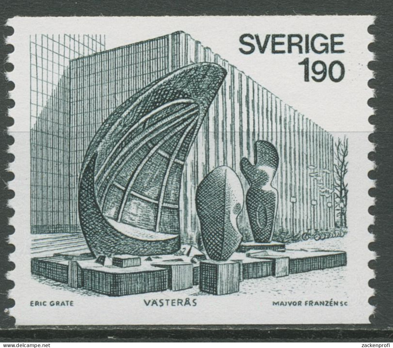 Schweden 1976 Kunst Skulptur Grotte Der Winde 936 X Postfrisch - Unused Stamps