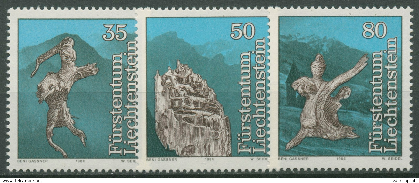 Liechtenstein 1984 Sagen Der Untergang Von Trisona 843/45 Postfrisch - Unused Stamps