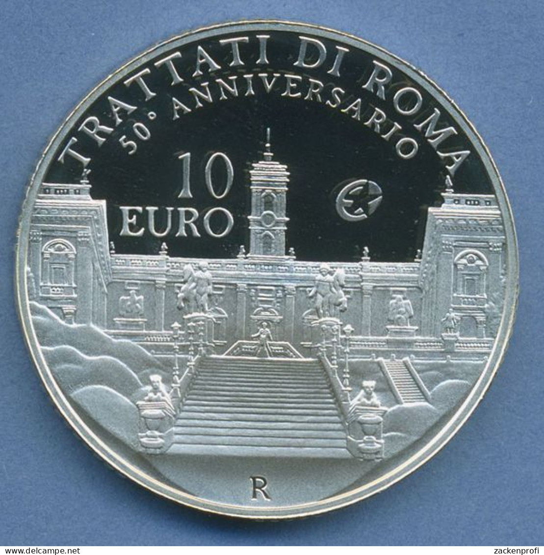 Italien 10 Euro 2008, Kapitol Rom, Silber, KM 324 PP (m4430) - Italien