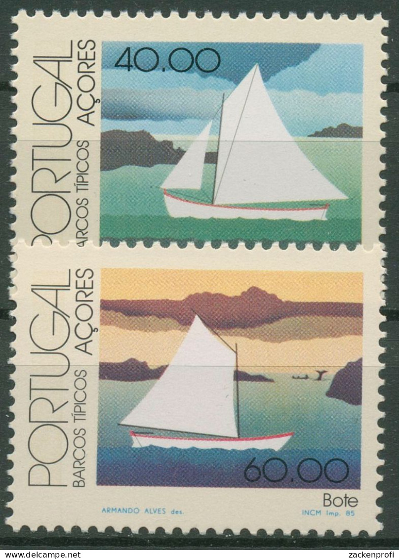Portugal - Azoren 1985 Boote Segelboot 374/75 Postfrisch - Azores