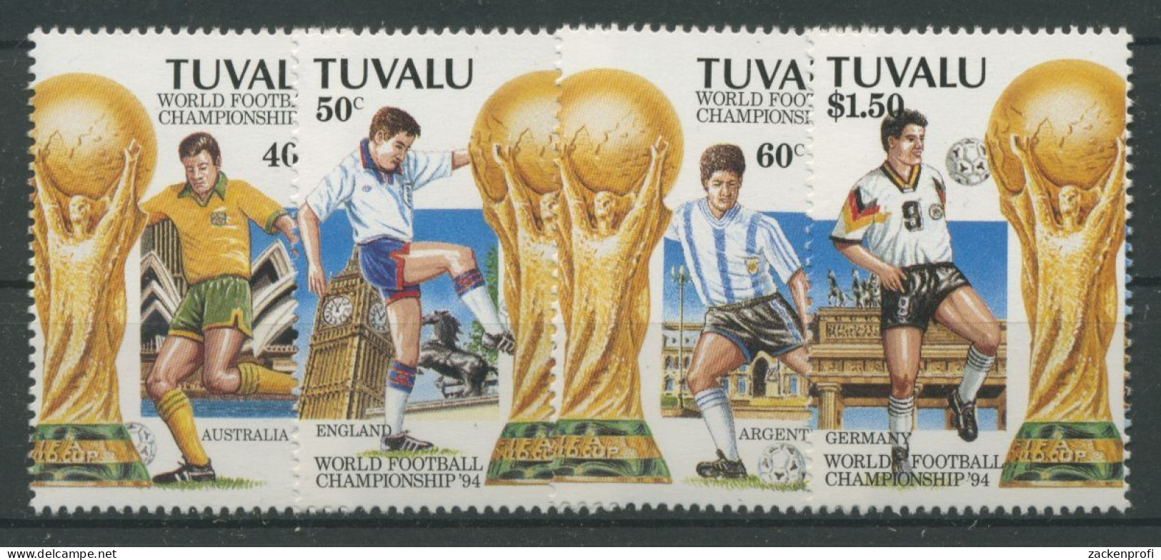 Tuvalu 1994 Fußball-WM USA 687/90 Postfrisch - Tuvalu