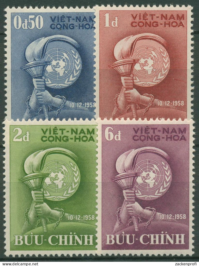 Vietnam - Süd 1958 UNO Erklärung Der Menschenrechte 168/71 Postfrisch - Vietnam