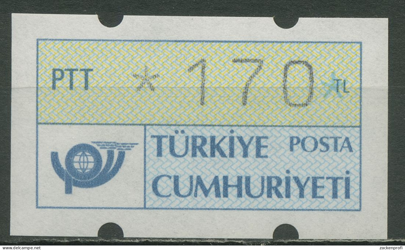 Türkei ATM 1987 Postemblem Einzelwert ATM 1.1 Postfrisch - Distributors