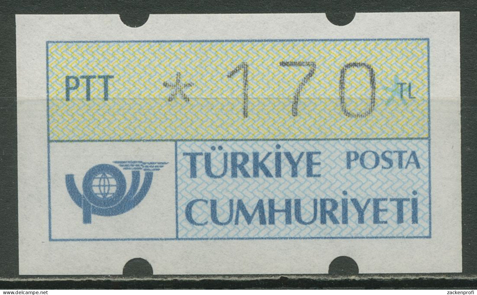 Türkei ATM 1987 Postemblem Einzelwert ATM 1.1 Mit Nr. Postfrisch - Automatenmarken