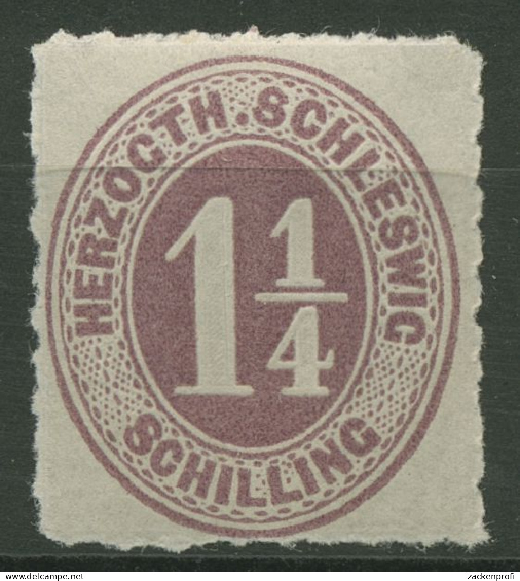 Schleswig-Holstein 1865/67 Ziffern Im Oval 14 Postfrisch - Schleswig-Holstein