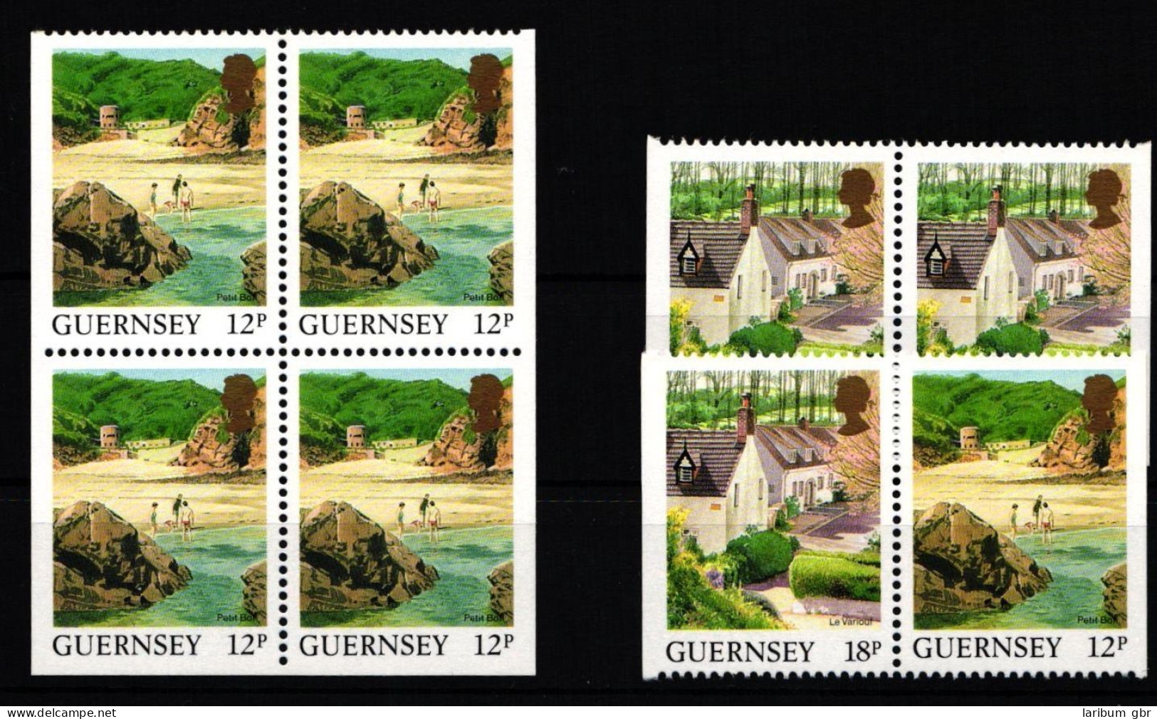 Guernsey 413 Dl/Dr/Eru/Eul, 448 Dl/Dr Postfrisch Paare #KH856 - Guernesey