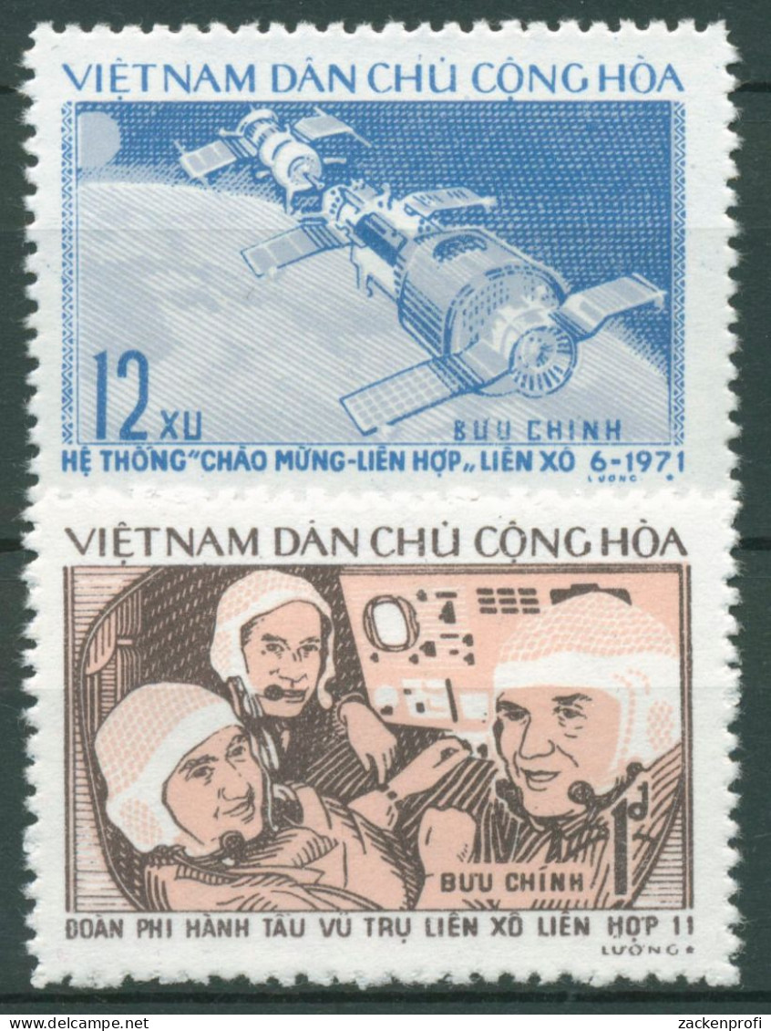 Vietnam 1972 Raumfahrt Sojus Besatzung 717/18 A Ungebraucht O.G. - Vietnam