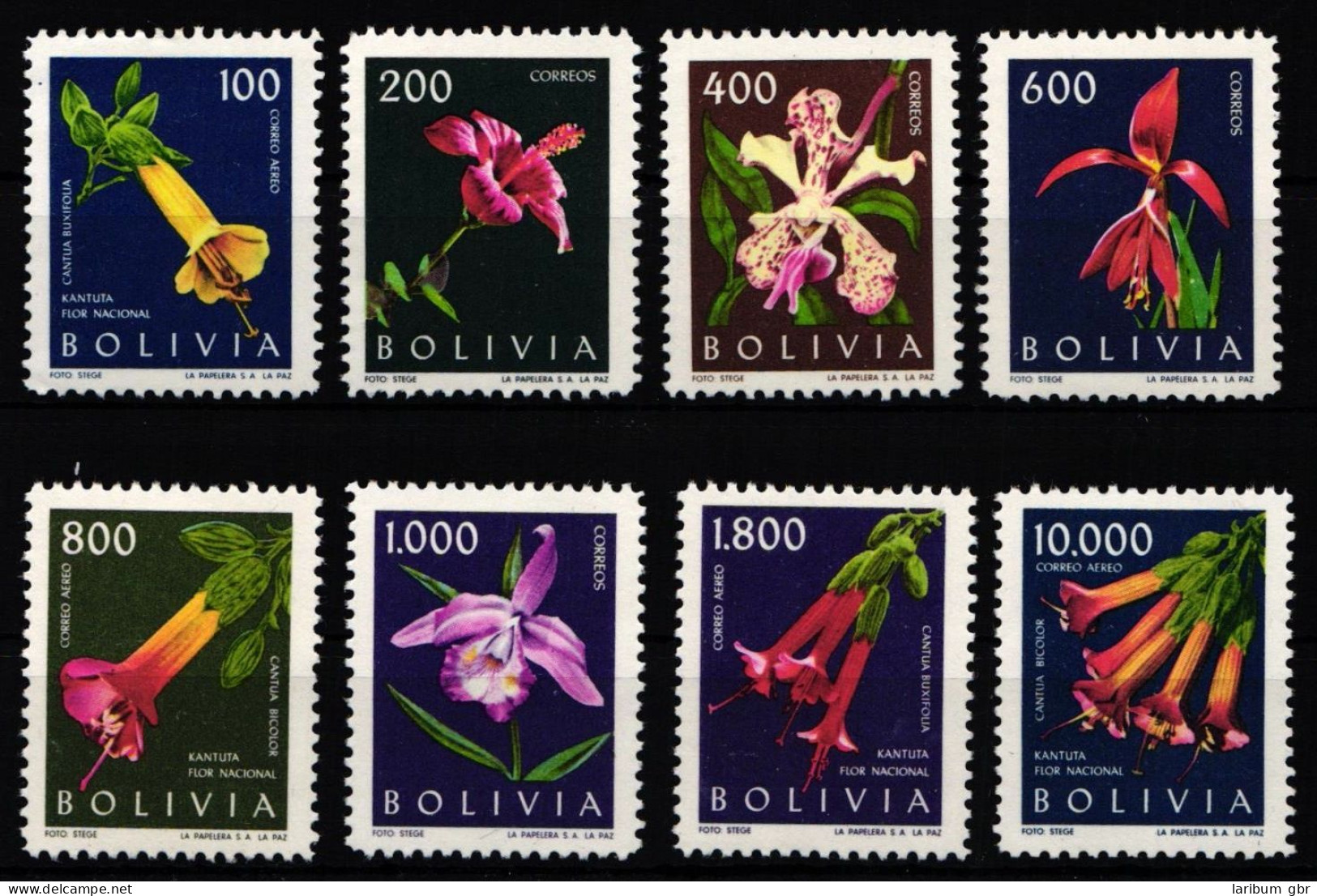 Bolivien 672-679 Postfrisch Blumen #JW275 - Bolivia