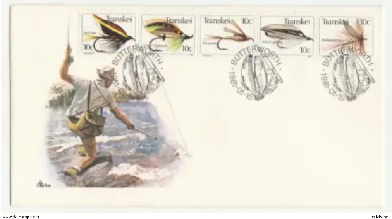 1981 Transkei Fishing Flies Crafted In Transkei FDC 1.21 - Transkei