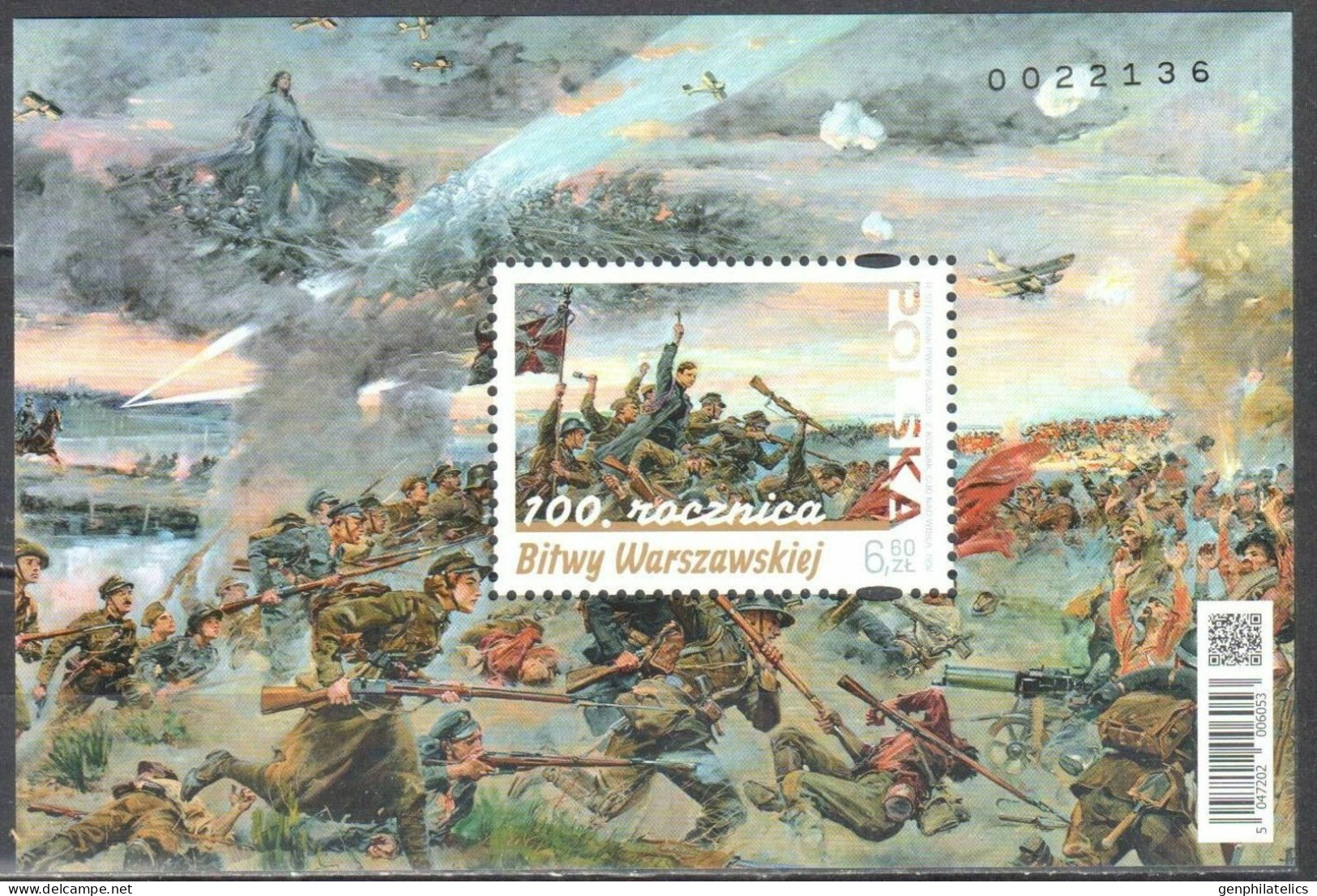 POLAND 2021 Events. 100th Anniv. Of The Battle For Warsaw - Fine S/S MNH - Unused Stamps