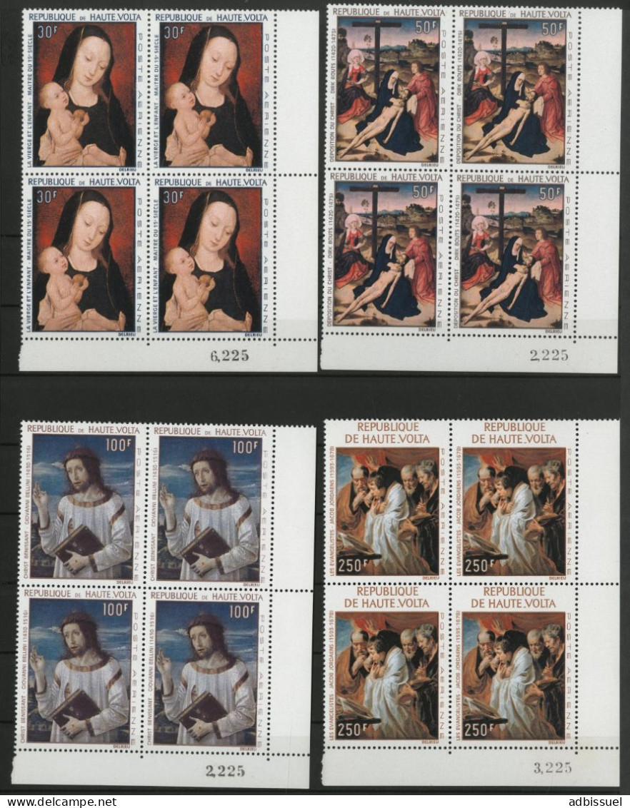 HAUTE VOLTA POSTE AERIENNE PA N° 42 à 45 En Blocs De 4 Neufs Sans Charnière (MNH) TB - Alto Volta (1958-1984)