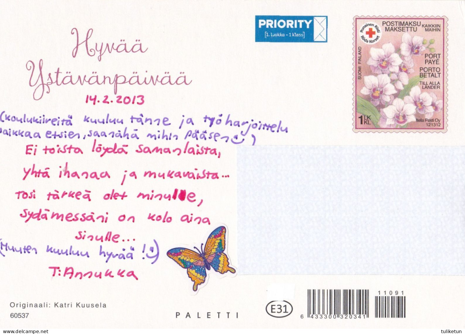 Postal Stationery - Horse - Little Angel - Flowers - Red Cross - Suomi Finland - Postage Paid - Postal Stationery