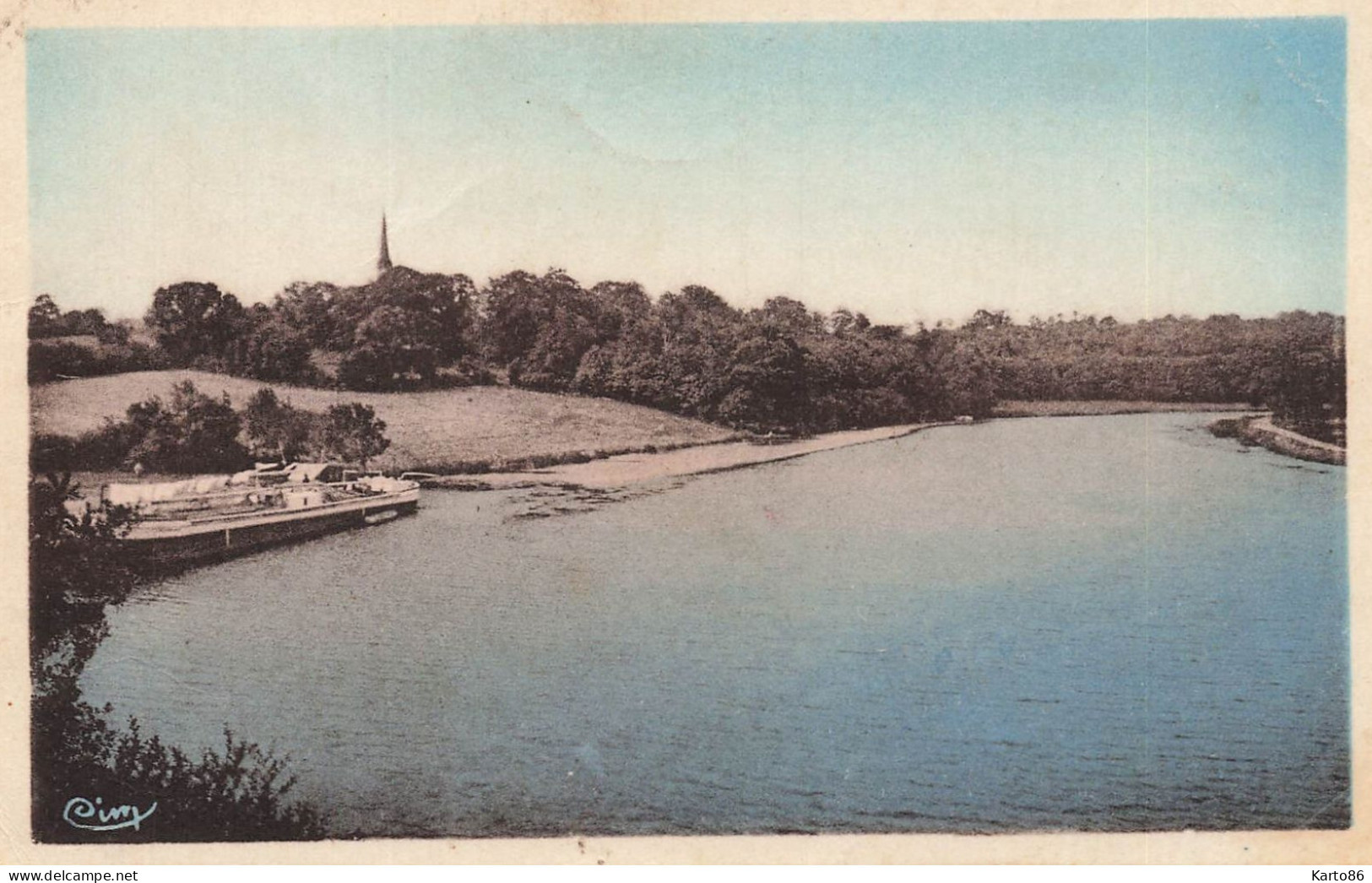 Guenrouet * Péniche Batellerie * Les Bords Ombragés De L'isac * Thème Barge Chaland Péniches - Guenrouet