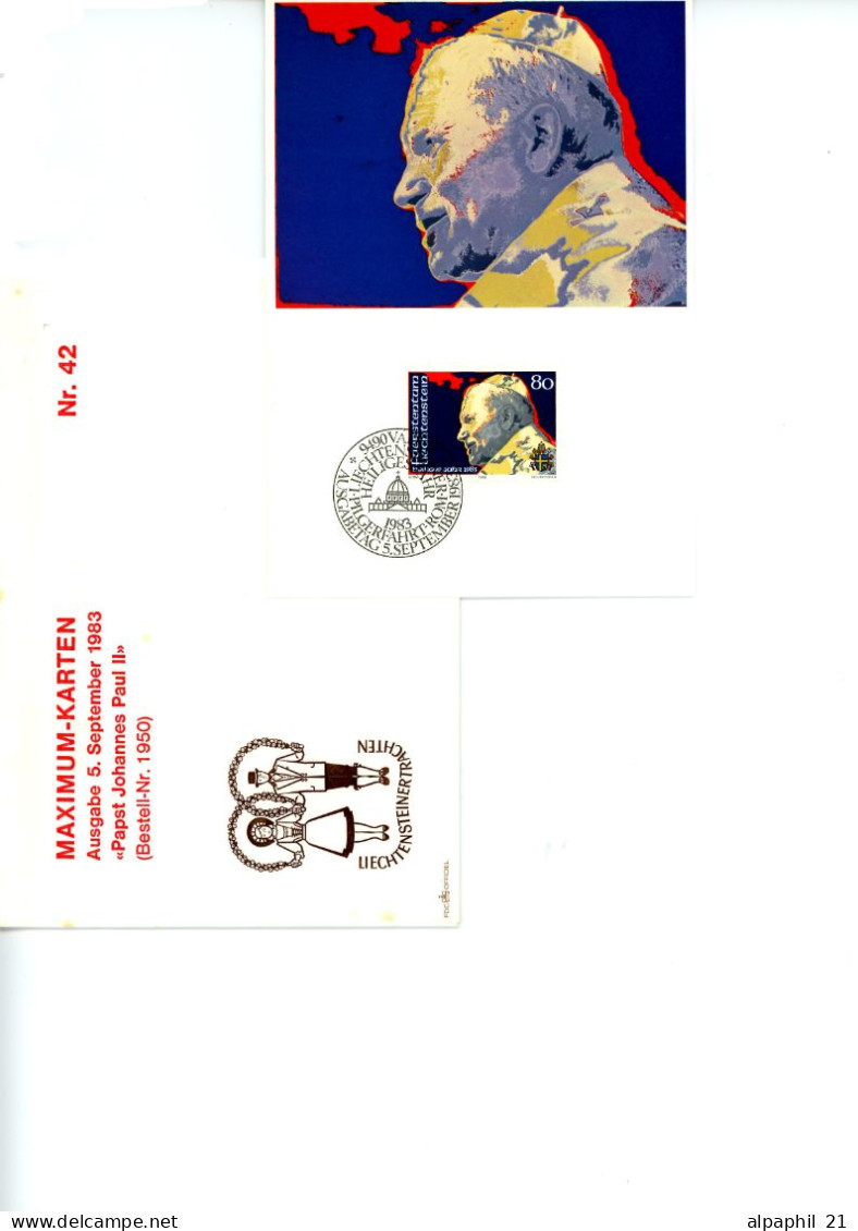 Liechtenstein 1983 Maximum-Karten X1 Nr. 42 - Used Stamps