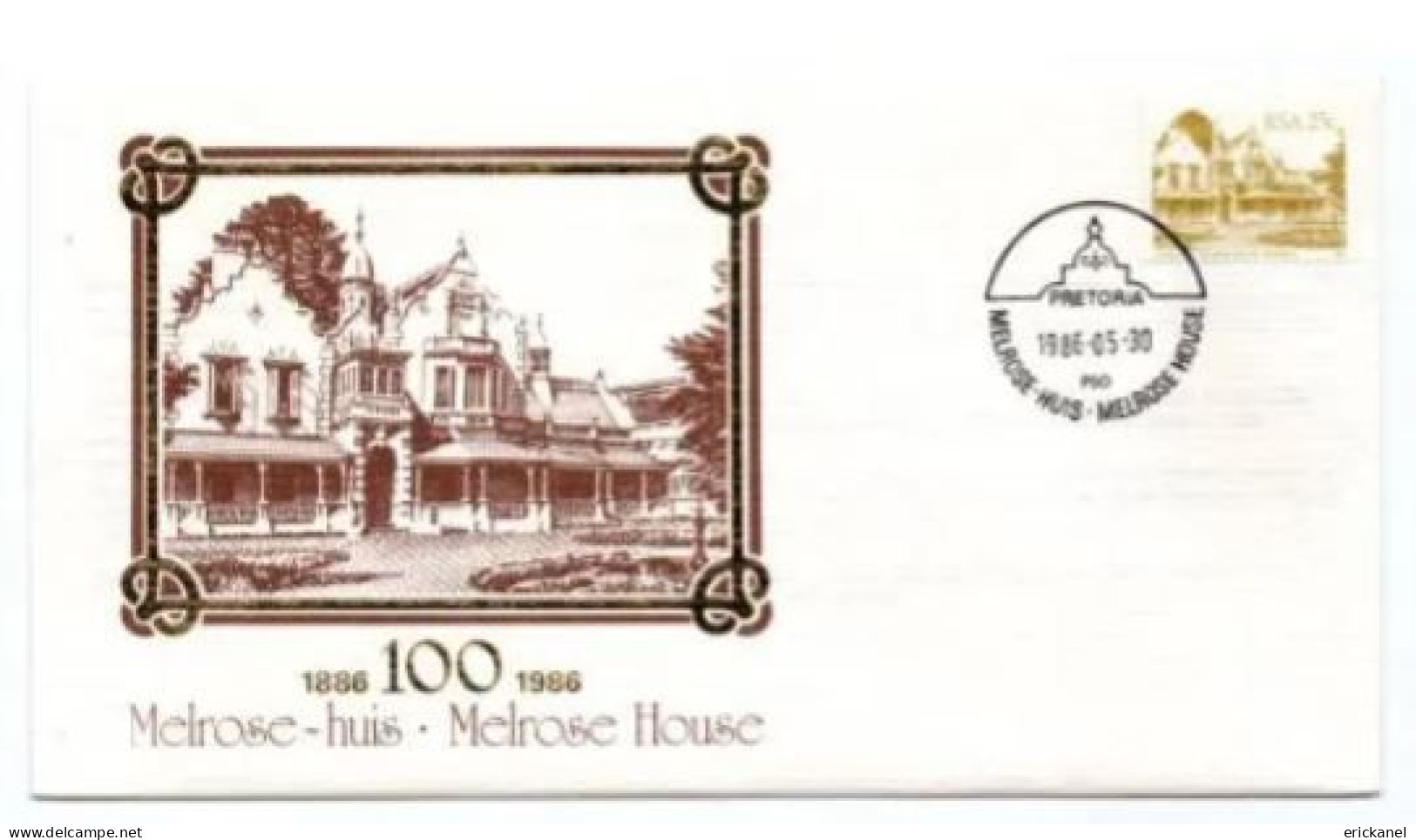 1986 RSA Melrose House Commemorative Cover - Transkei