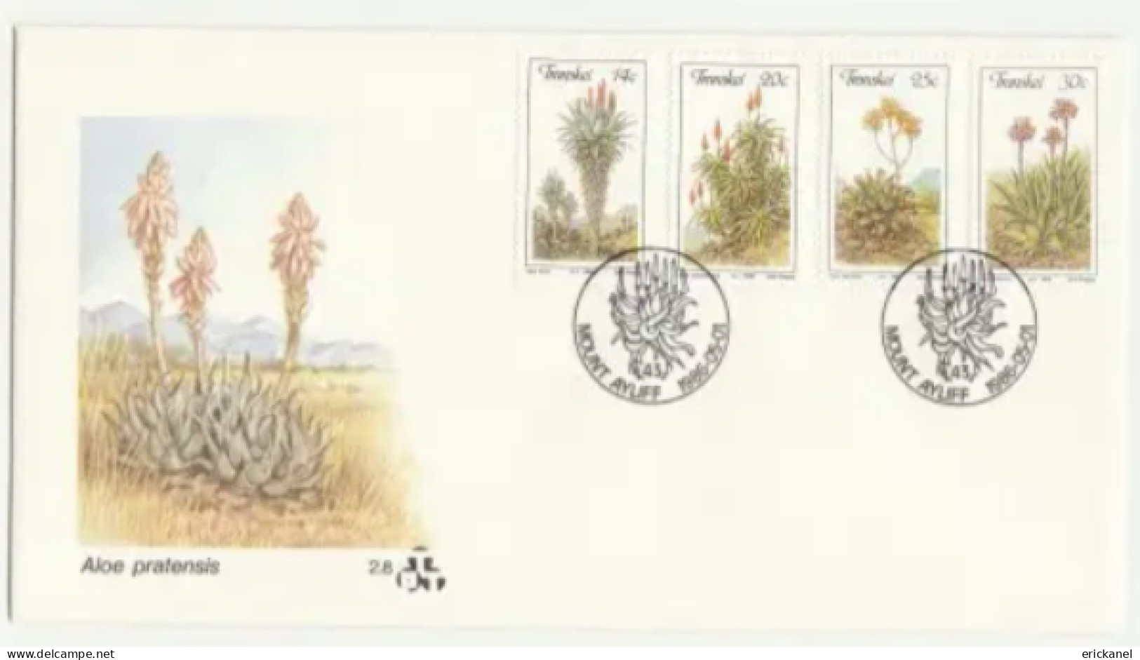 1986 Transkei Aloes - Amakhala FDC 2.8 - Transkei