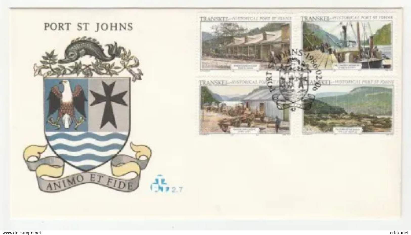 1986 Transkei Historical Port St Johns FDC 2.7 - Transkei