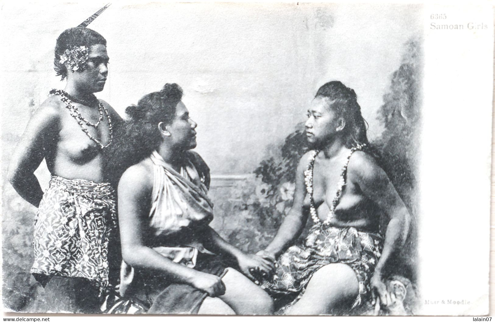 C. P. A. : SAMOA : Three Samoan Girls, Topless, Seins Nus - Samoa