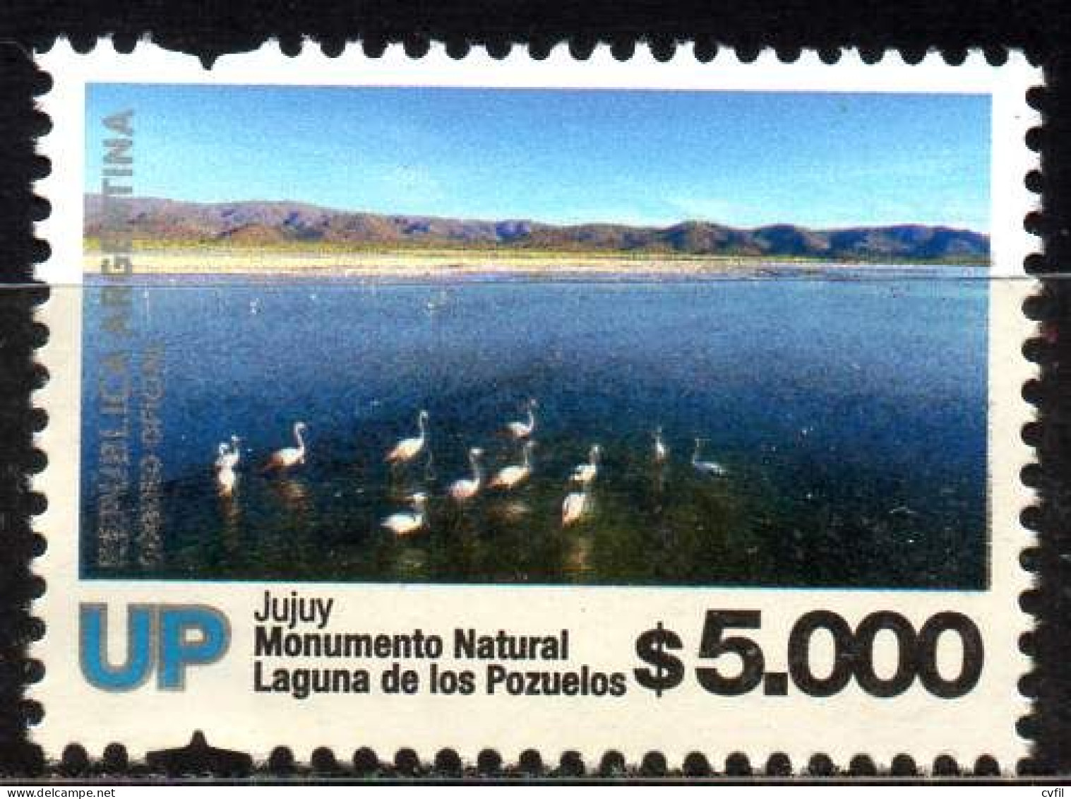 ARGENTINA 2024. Definitive UP $ 5.000 Natural Monument Laguna De Los Pozuelos, Jujuy. Mint NH - Ungebraucht