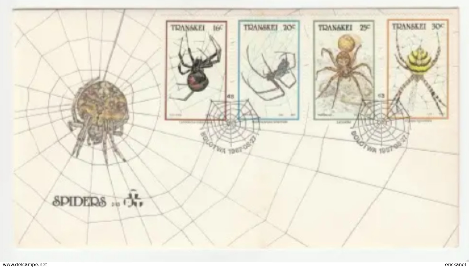 1987 Transkei Spiders FDC 2.13 - Transkei