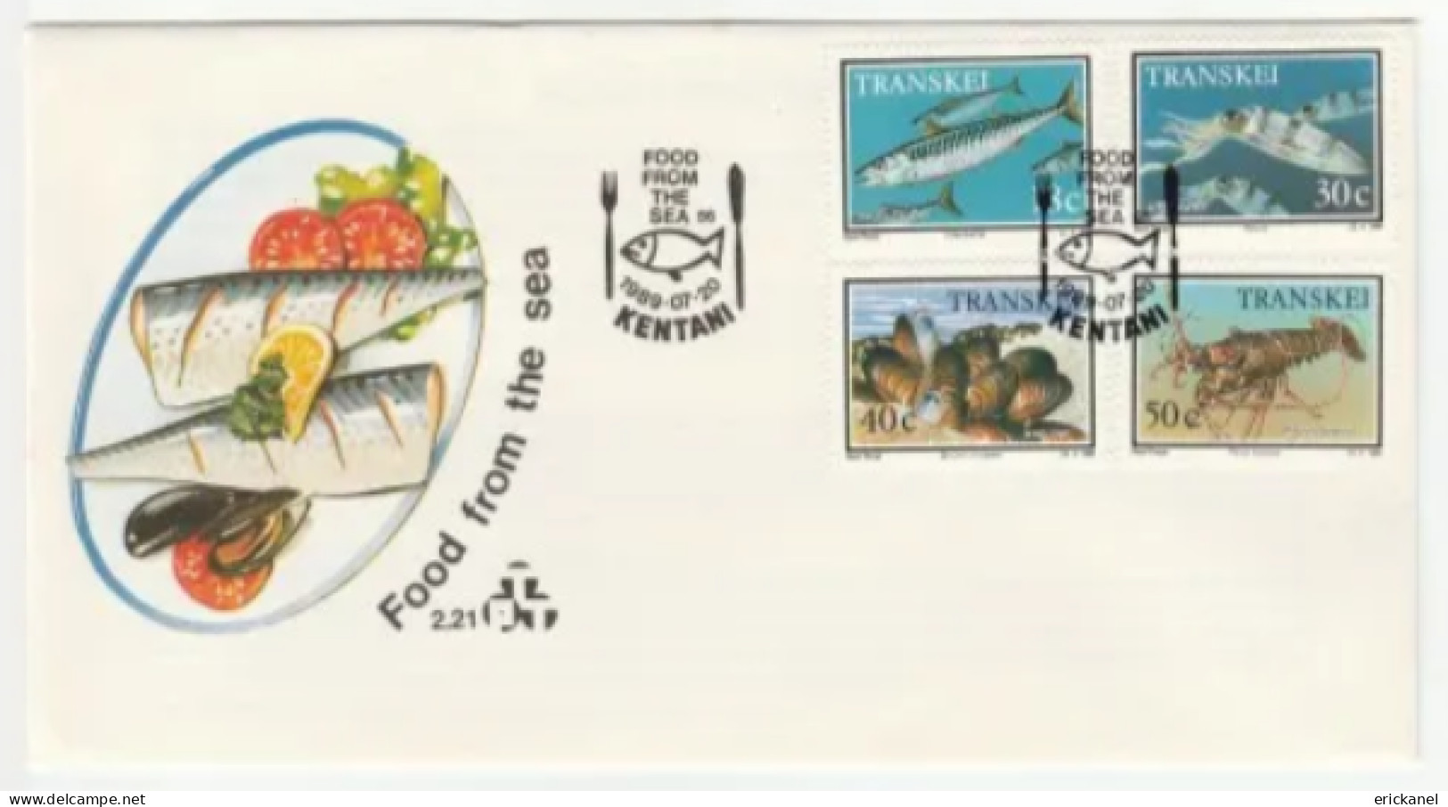 1989 Transkei Food From The Sea FDC 2.21 - Transkei