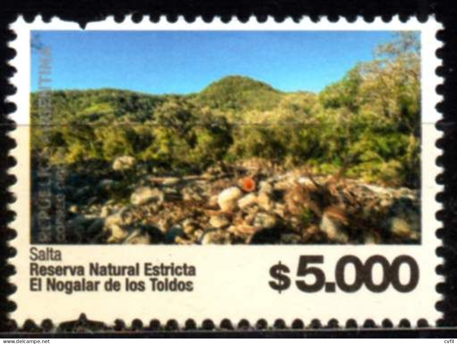 ARGENTINA 2024. Definitive $ 5.000 Natural Reserve El Nogalar De Los Toldos, Salta. Mint NH - Ungebraucht