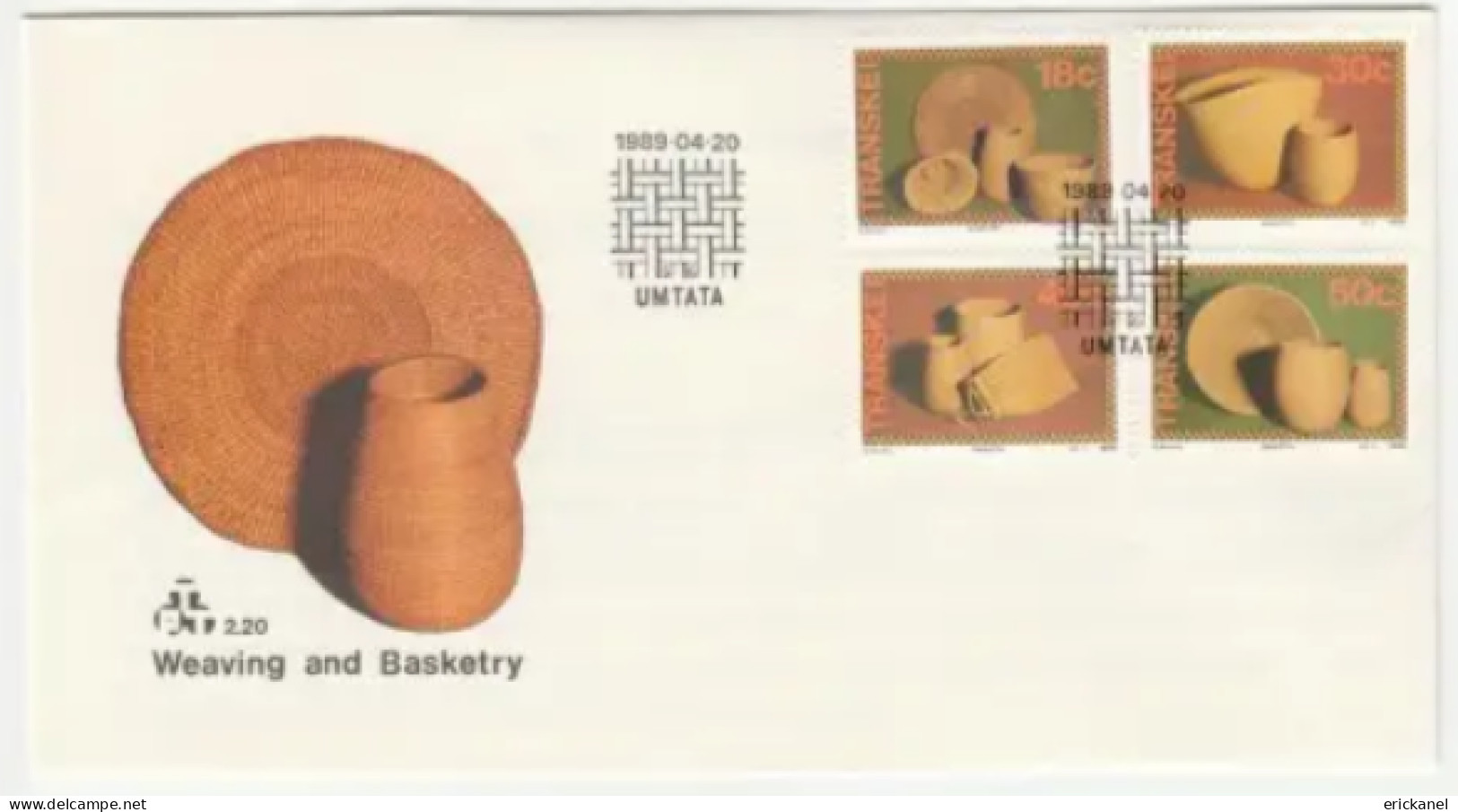 1989 Transkei Weaving And Basketry FDC 2.20 - Transkei
