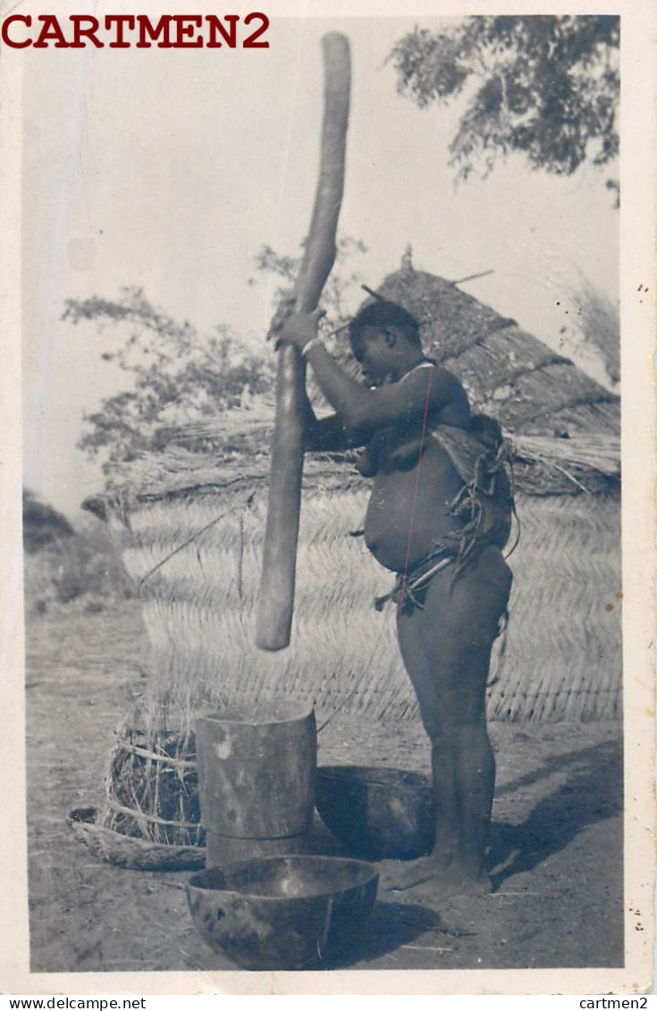 TCHAD BONGOR A.E.F. PILAGE DU MIL ETHNIC ETHNOLOGIE NAKED WOMAN AFRIQUE AFRICA - Tchad
