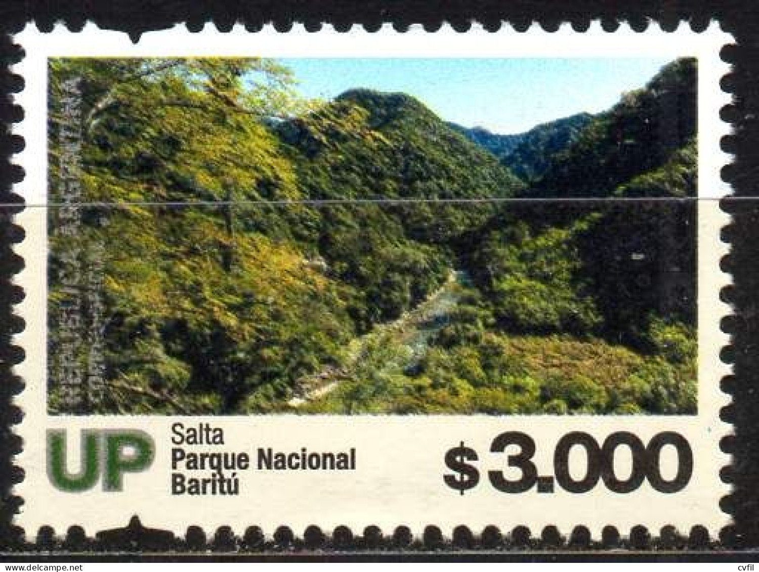 ARGENTINA 2024. Definitive UP $ 3.000 National Park Baritú, Salta. Mint NH - Ungebraucht