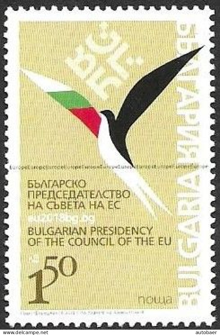 Bulgaria Bulgarie Bulgarien 2018 Presidency Presidence European Council Conseil Michel 5365 ** MNH Neuf Postfrisch - Ongebruikt