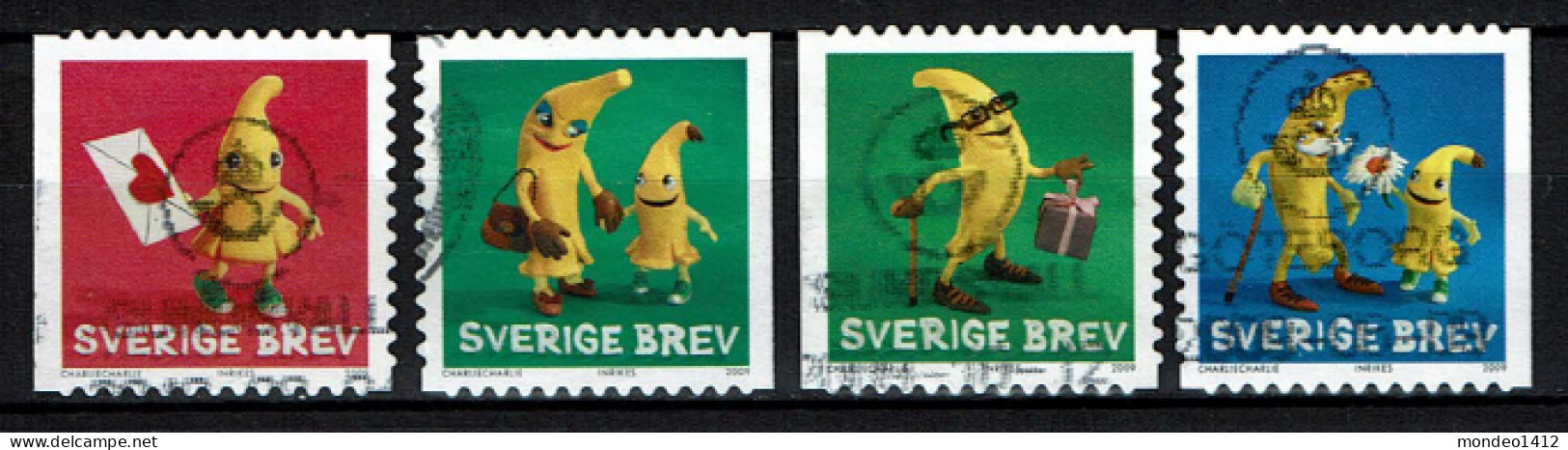 Sweden 2009 - Fruit, Bananas -  Used - Usados