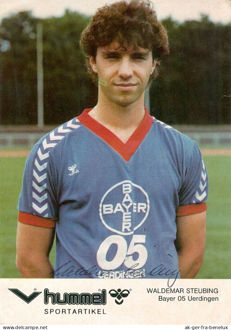 Fußball-Autogrammkarte AK Waldemar Steubing FC Bayer Uerdingen 80-81 KFC Krefeld Neulußheim FC St.Pauli SSV Ulm Hannover - Authographs