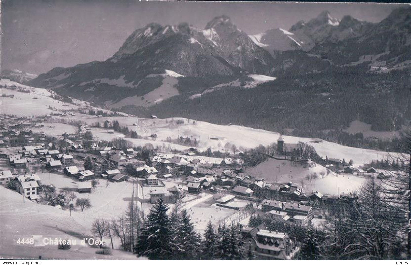 Château D'Oex VD Sous La Neige (4448) - Château-d'Œx