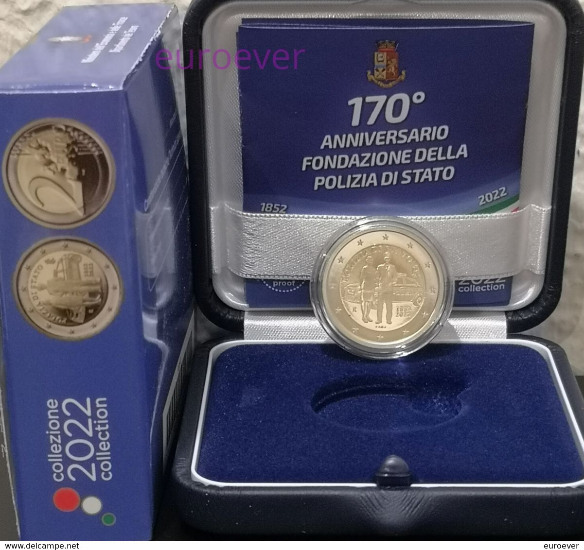 2 Euro Gedenkmünze 2022 Nr. 9 - Italien / Italy / Italia - Polizei Police PP Proof - Italia