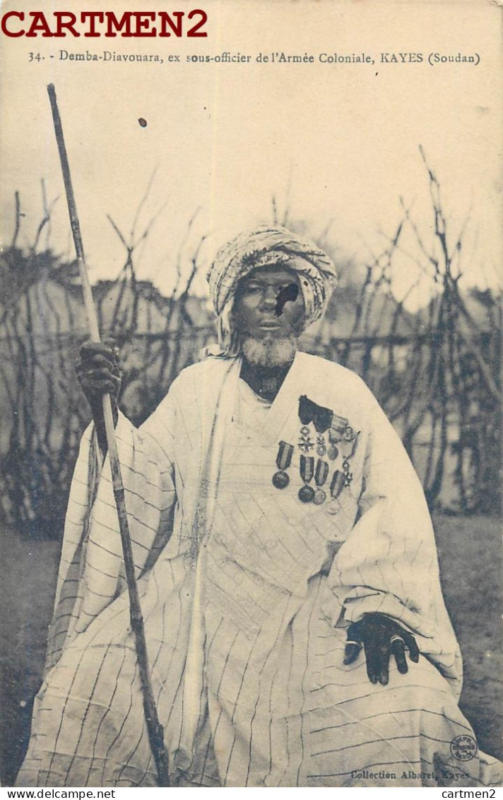 DEMBA-DIAVOUARA EX SOUS-OFFICIER DE L'ARMEE COLONIALE KAYES SOUDAN ETHNIC ETHNOLOGIE ALBARET AFRIQUE AFRICA AFRIKA - Sudán