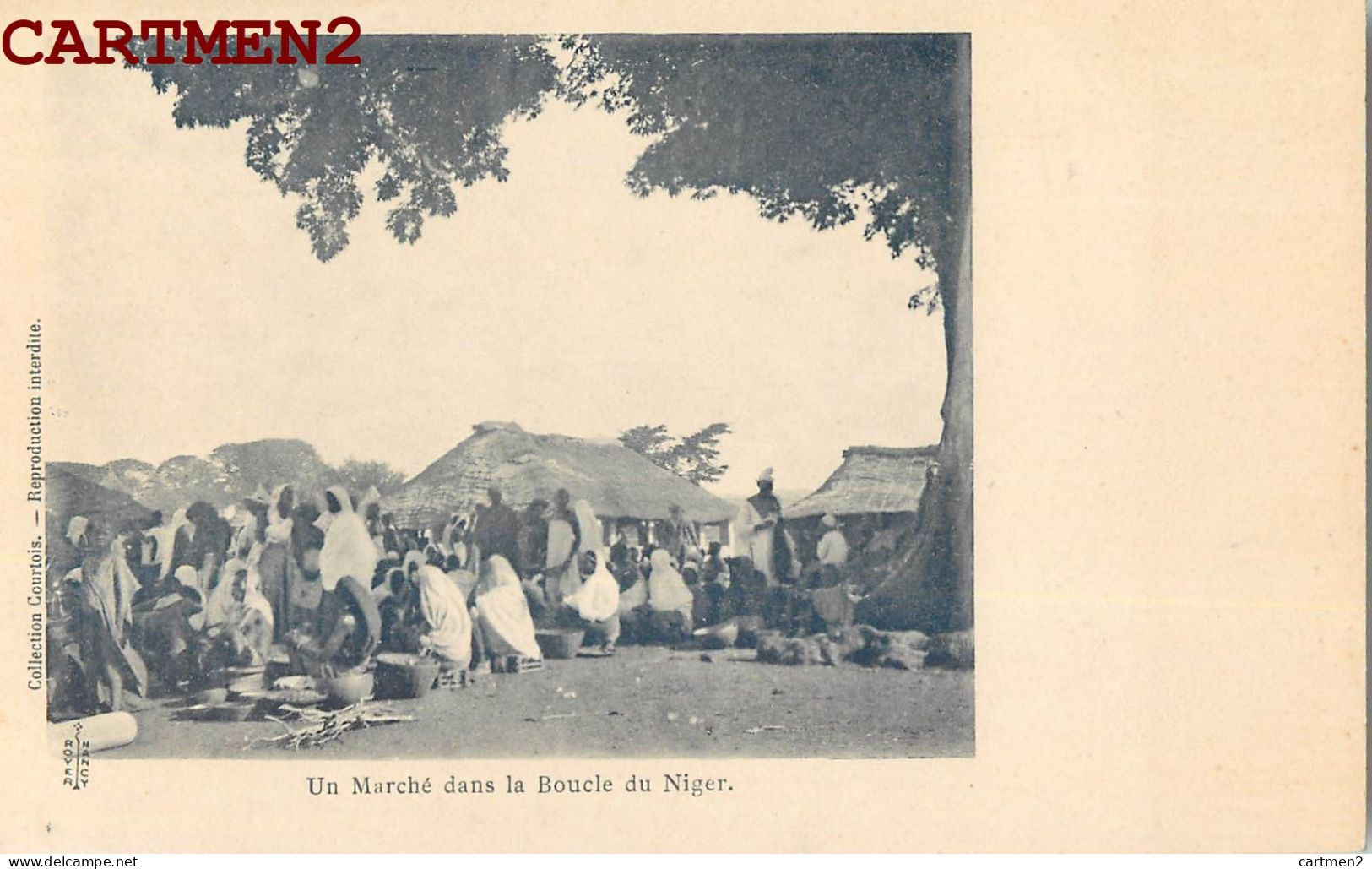 UN MARCHE DANS LA BOUCLE DU NIGER COLLECTION COURTOIS 1900 AFRIQUE AFRICA AFRIKA - Niger