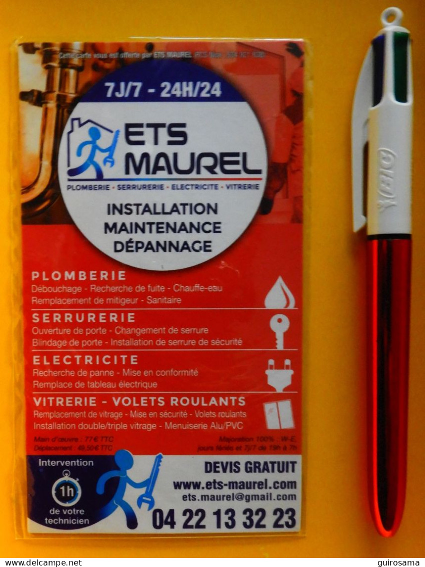 Etablissements Maurel Nice - Sous Blister - Reklame