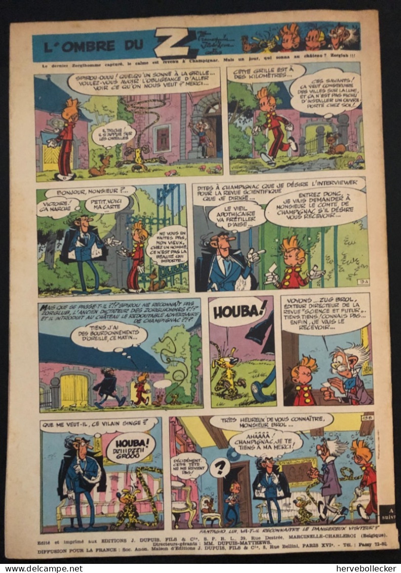 Spirou Hebdomadaire N° 1153 - 1960 - Spirou Magazine