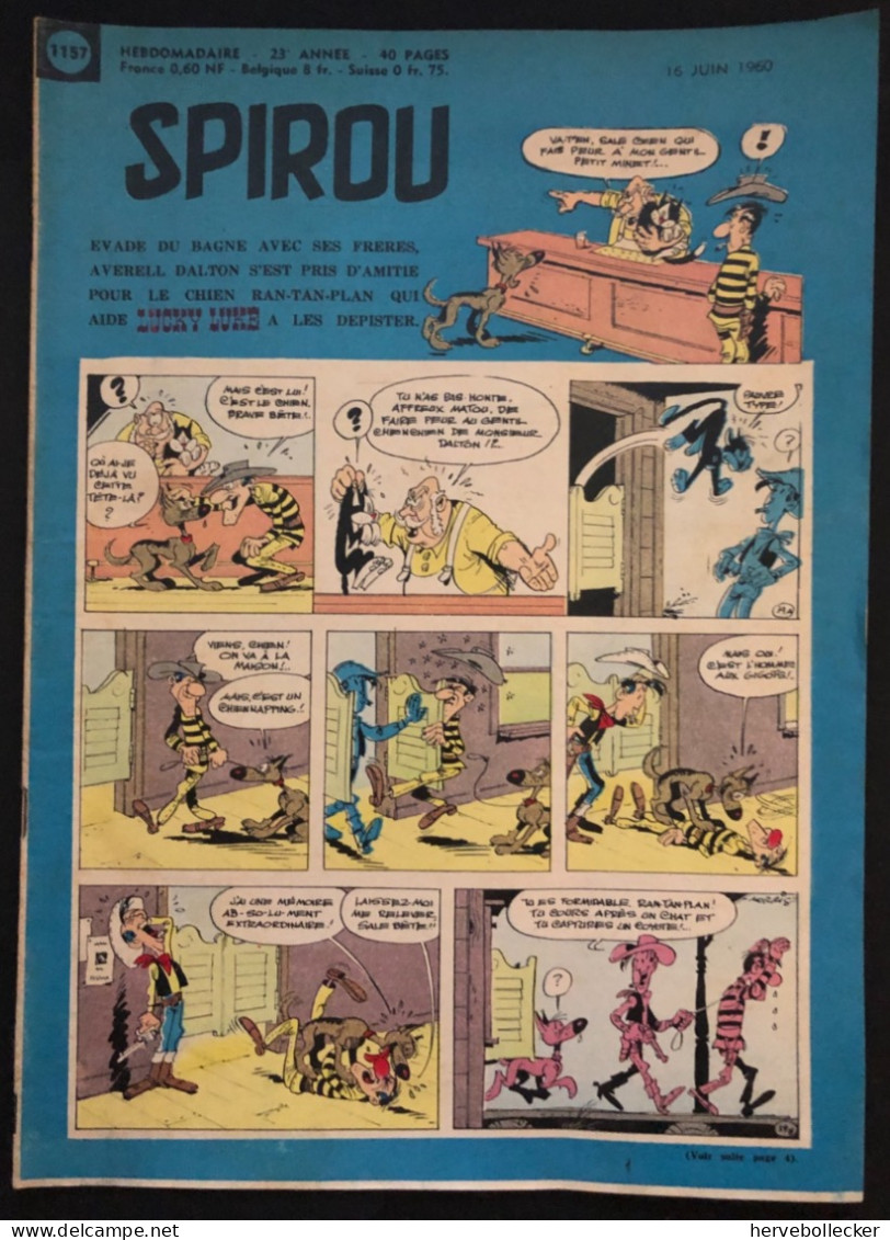 Spirou Hebdomadaire N° 1157 - 1960 - Spirou Magazine