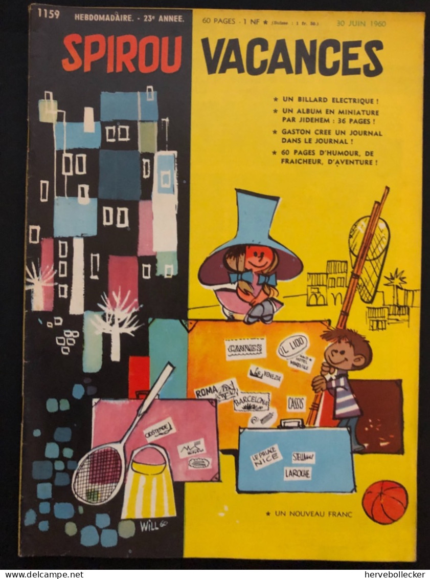 Spirou Hebdomadaire N° 1159 - 1960 - Spirou Magazine