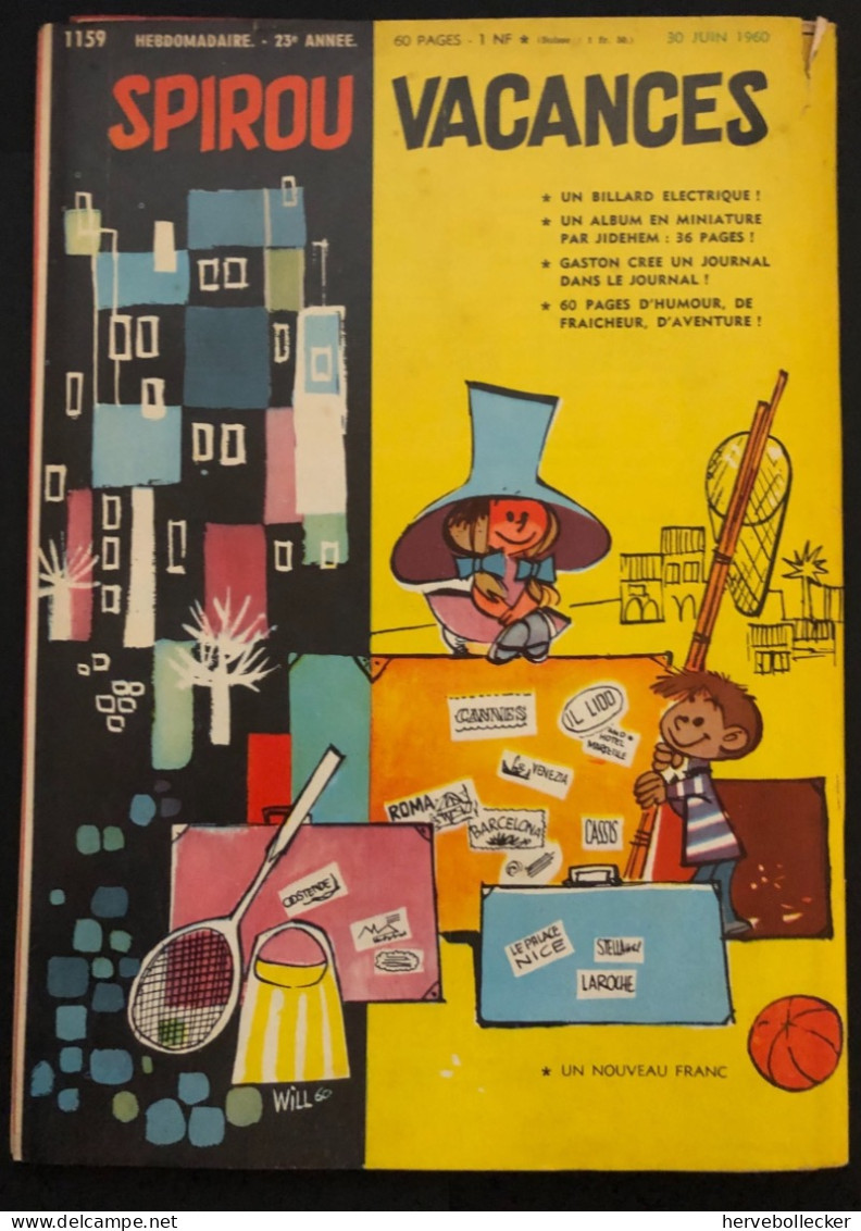Spirou Hebdomadaire N° 1159 - 1960 - Spirou Magazine