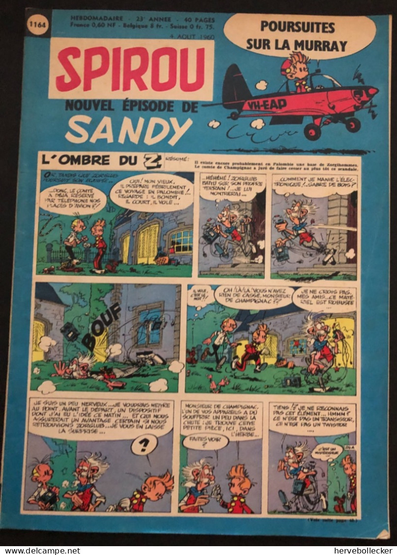 Spirou Hebdomadaire N° 1164 - 1960 - Spirou Magazine